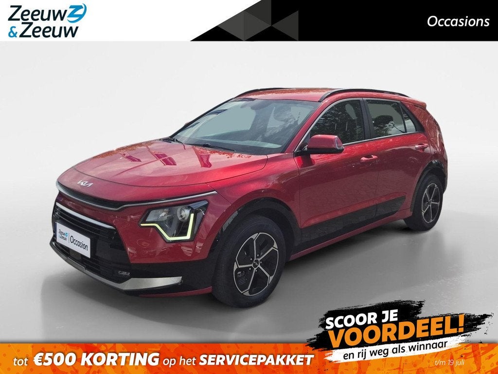 Kia Niro 1.6 GDi Hybrid DynamicLine | Cruise Control | Clima, Auto's, Gebruikt, Euro 6, Leder en Stof, Origineel Nederlands