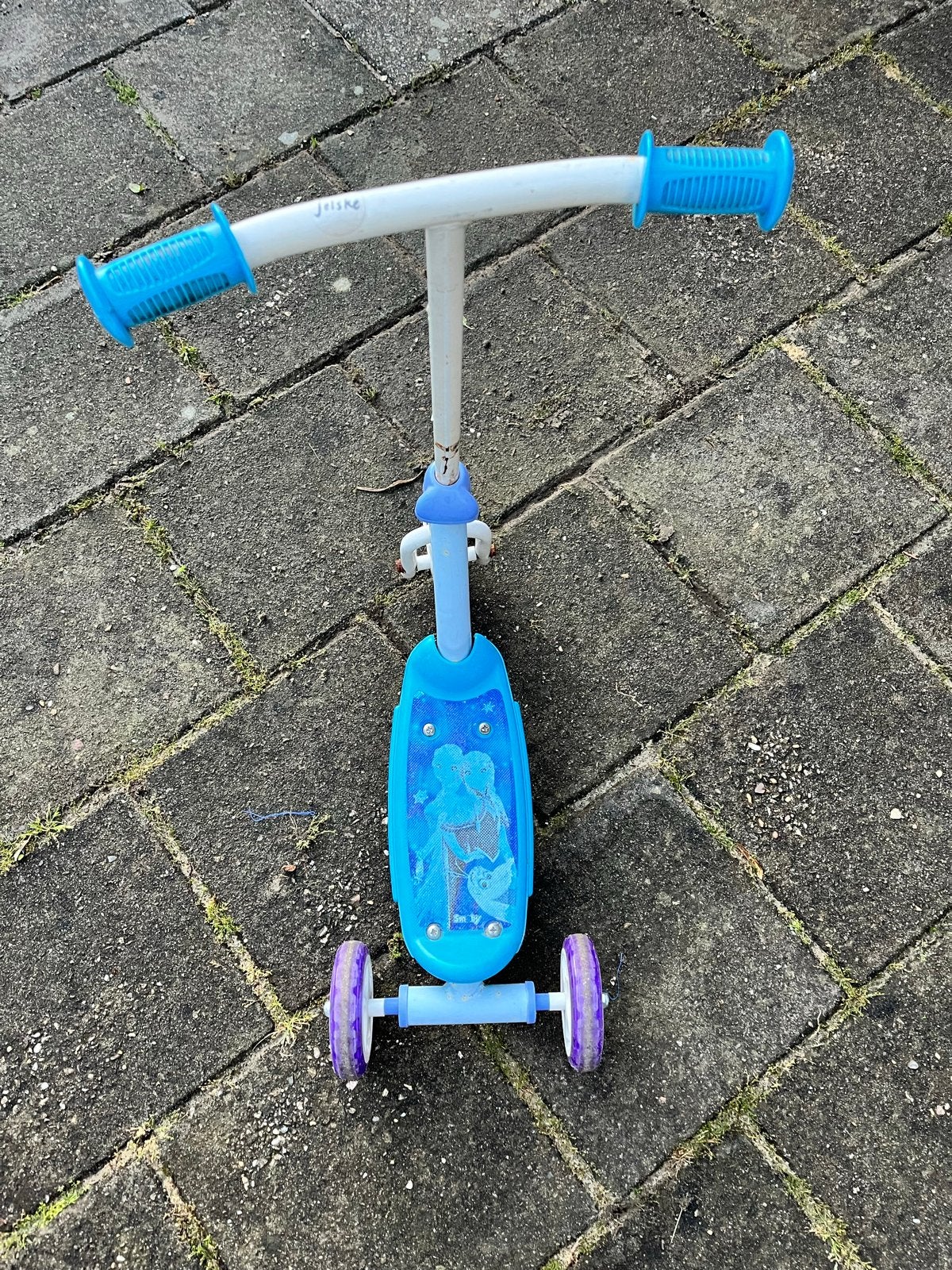 Kinderstep met 3 wielen - Blauw/Paars, Fietsen en Brommers, Steps, Ophalen, Gebruikt, Gewone step