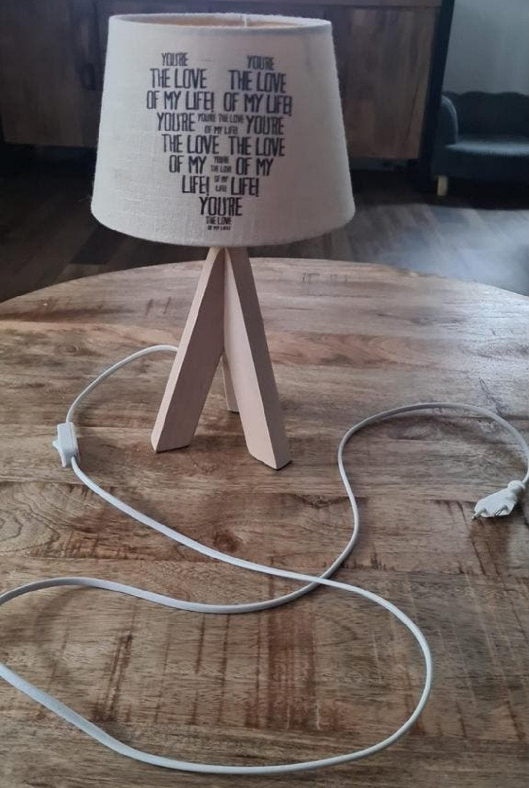 3 poot lamp, Ophalen