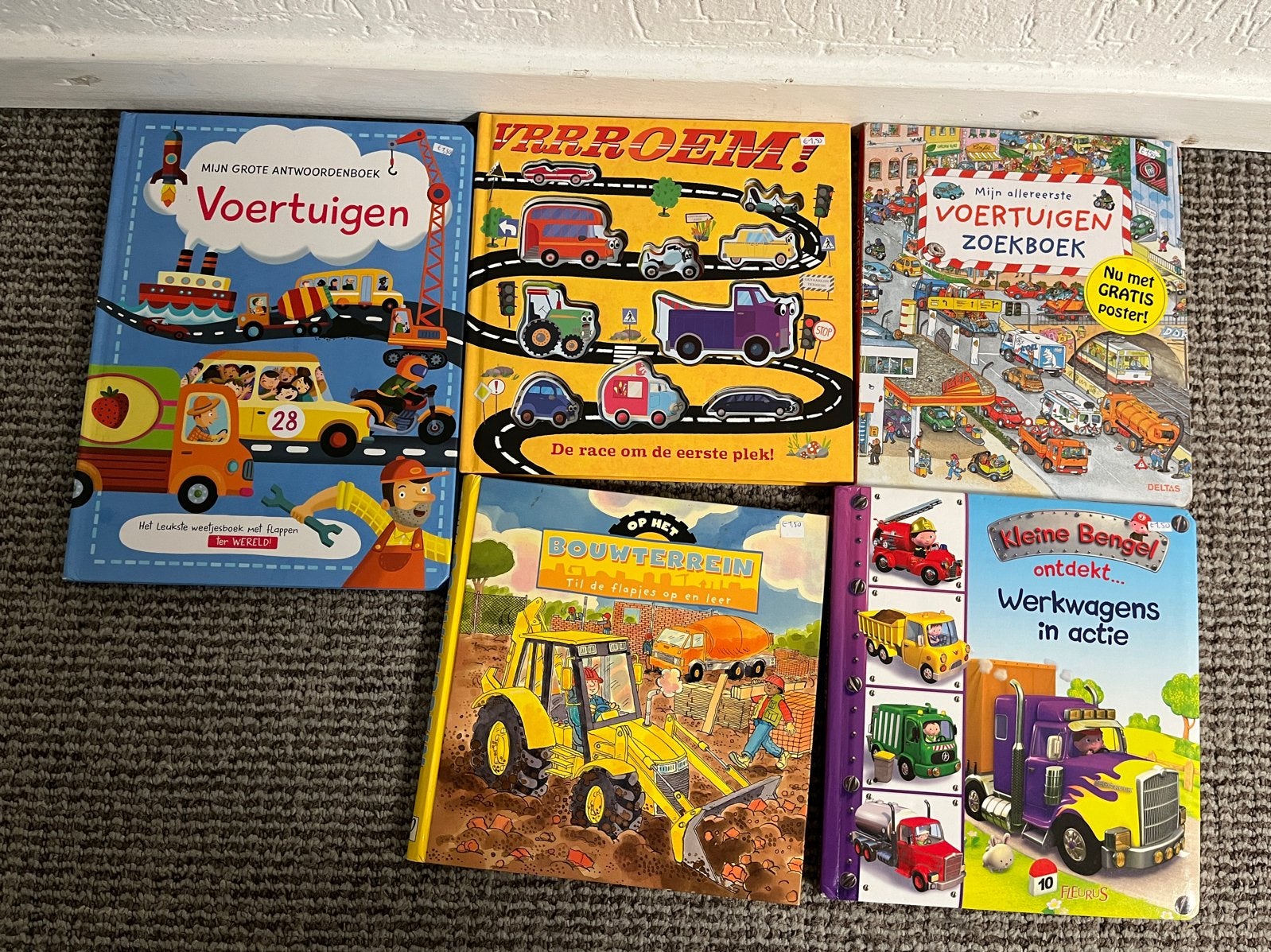 Set van 5 voertuigen boeken voor kinderen, Boeken, Ophalen of Verzenden, Jongen of Meisje, Non-fictie, Voorleesboek