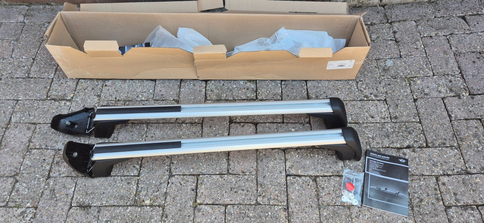 Originele MINI dakdragers - Zo goed als nieuw, Auto diversen, Dakdragers, Ophalen, Zo goed als nieuw