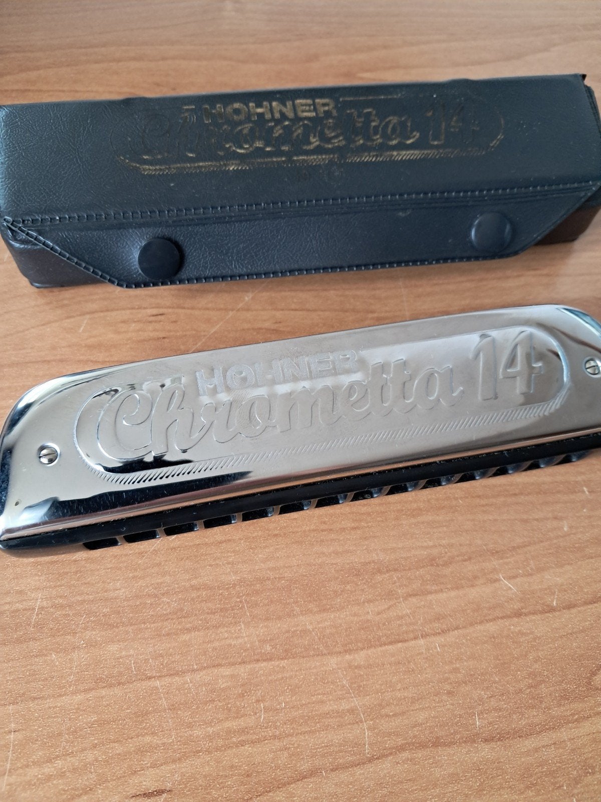 Hohner chrometta 14, Ophalen of Verzenden, C-mondharmonica