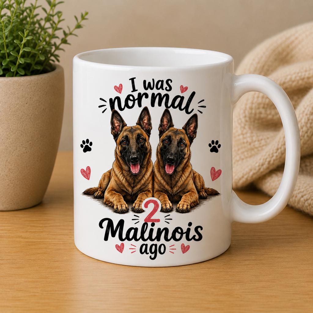 I was normal 2 Malinois ago - Mechelse Herder mok, Verzenden, Nieuw