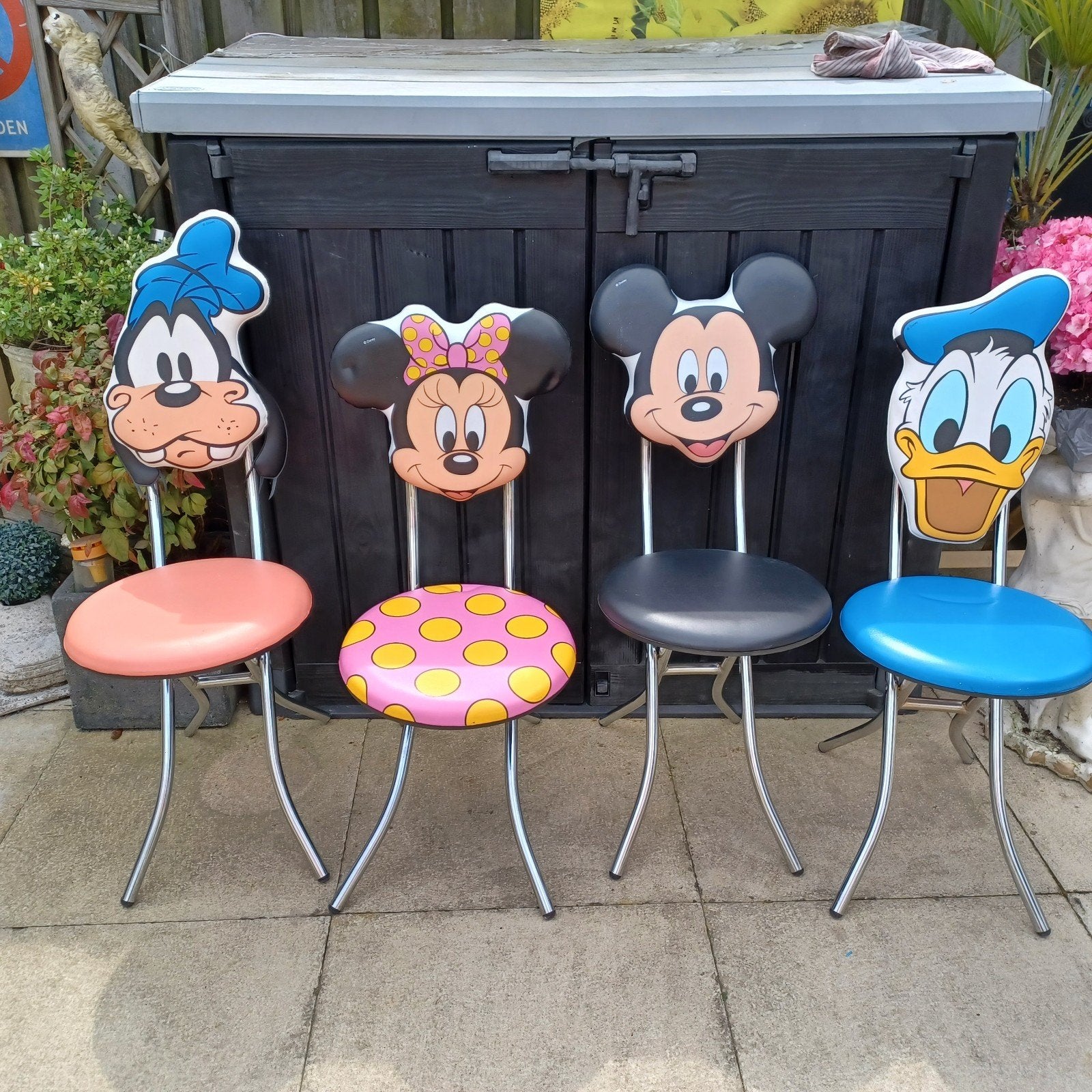 4x unieke disney stoel/kruk 25€ ps of 90€ 1 koop, Ophalen, Mickey Mouse