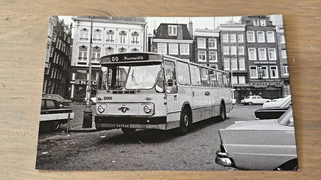 Foto BUS NZH Haarlem 2001, Verzamelen, Verzenden, Gebruikt, Bus of Metro, Overige typen