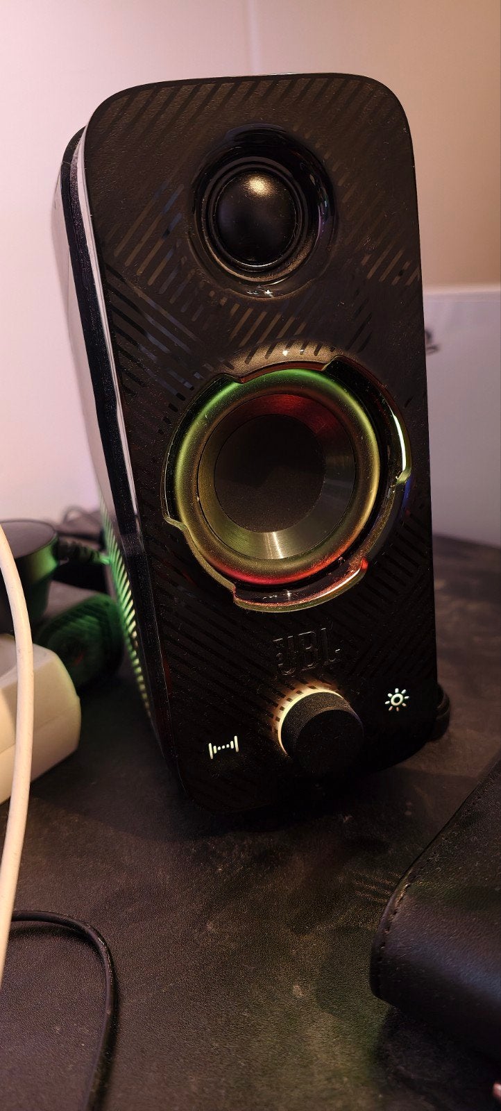 JBL Quantum Duo speakerset, Ophalen of Verzenden, Zo goed als nieuw