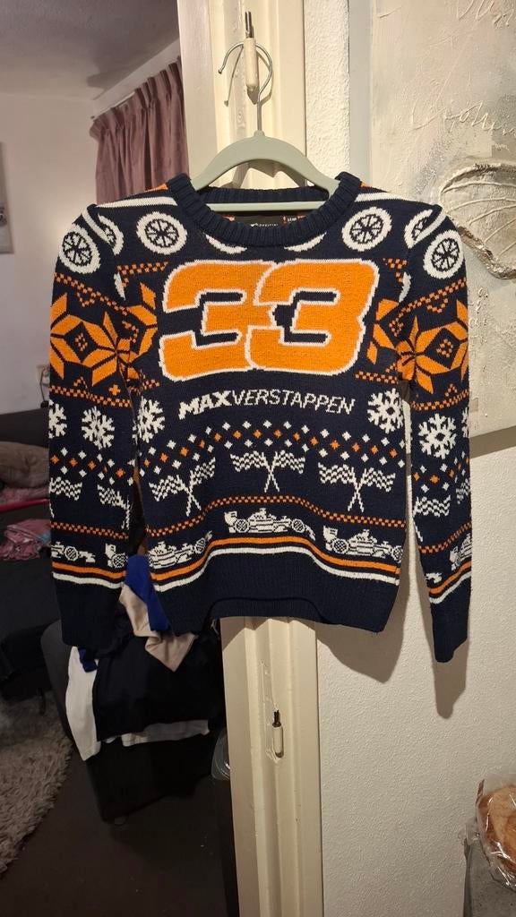 Originele Max Verstappen Trui - Maat S/M, Blauw, Ophalen of Verzenden, Zo goed als nieuw, Max Verstappen Official