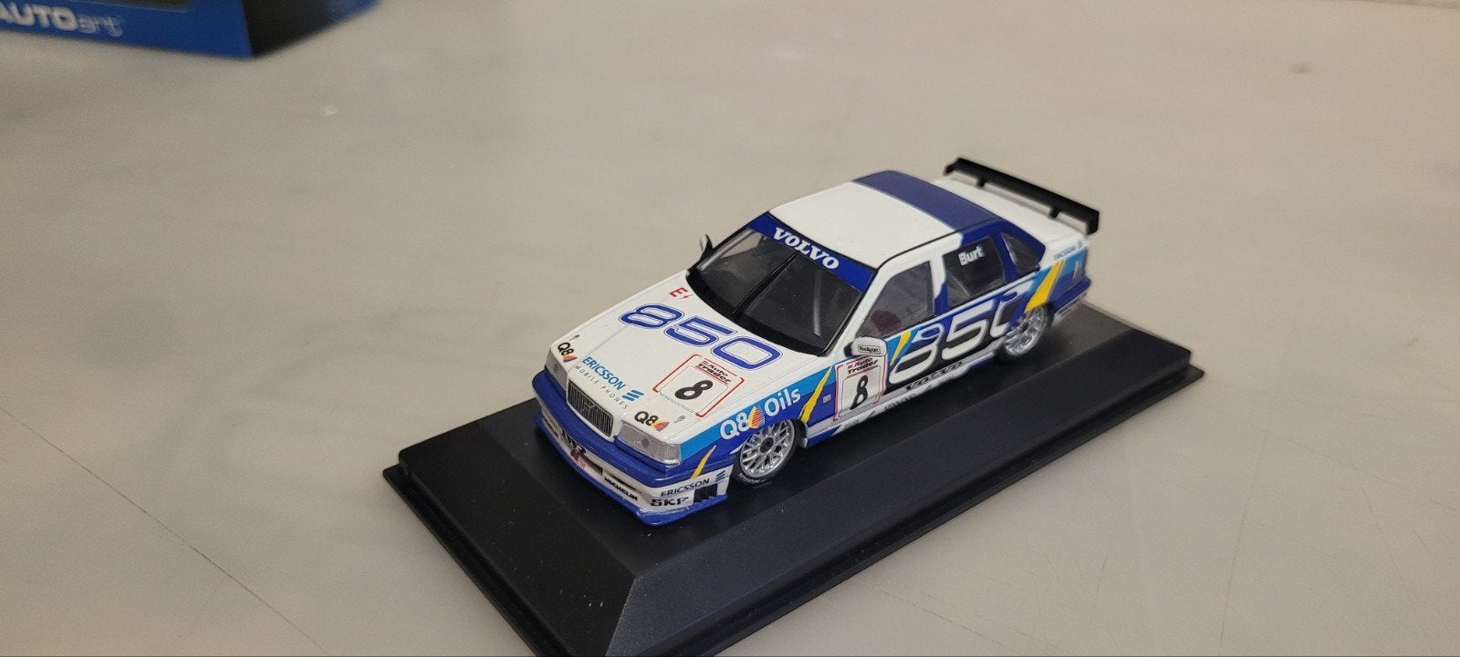 Minichamps Volvo 850 Saloon BTCC 1996 K.Burt, Hobby en Vrije tijd, Modelauto's | 1:43, Ophalen of Verzenden, Zo goed als nieuw