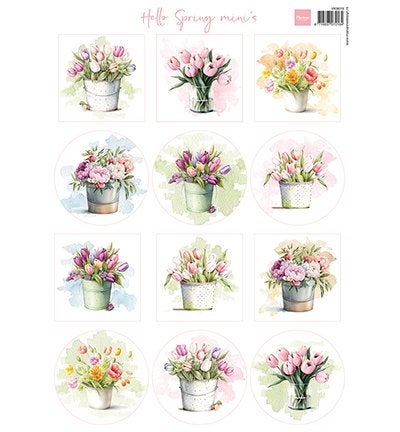 Marianne Design Hello Spring mini's VK9619 knipvel A4, ., Nieuw, Ophalen of Verzenden, .