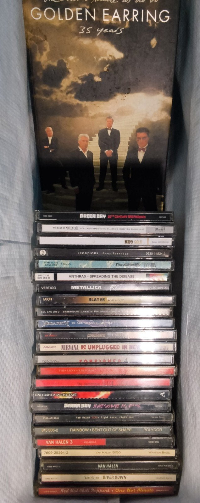 cd  collectie rock- en hard rock (ca. 70 cd s), Ophalen, Rock, Gebruikt, Inclusief doosje