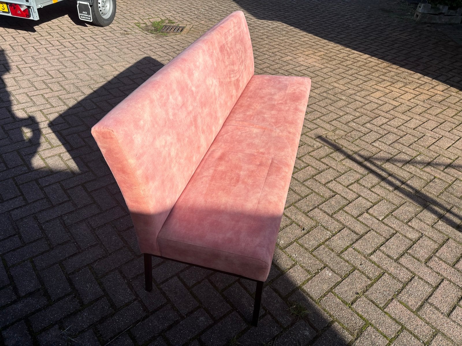 Eetkamerbank Terschelling - Stof Adore Blossom, Ophalen, Zo goed als nieuw