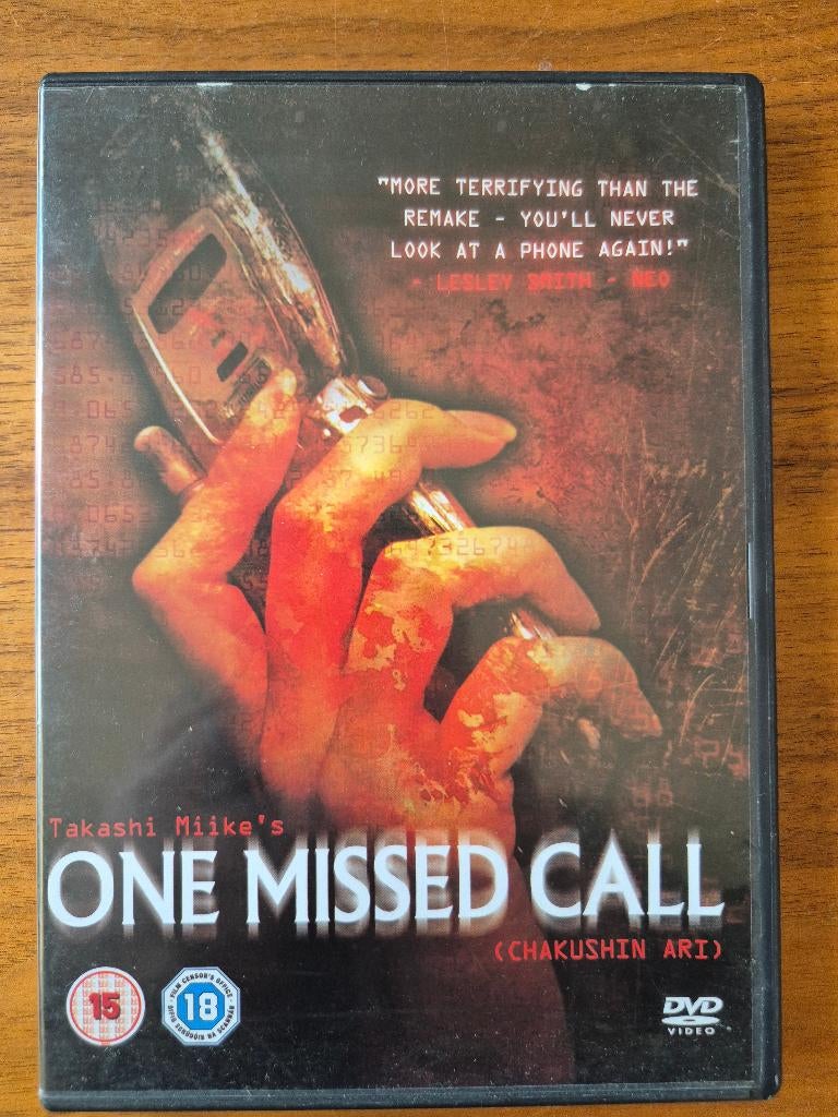 One missed call Takashi Miike IMPORT, Cd's en Dvd's, Vanaf 16 jaar, Ophalen of Verzenden, Zo goed als nieuw