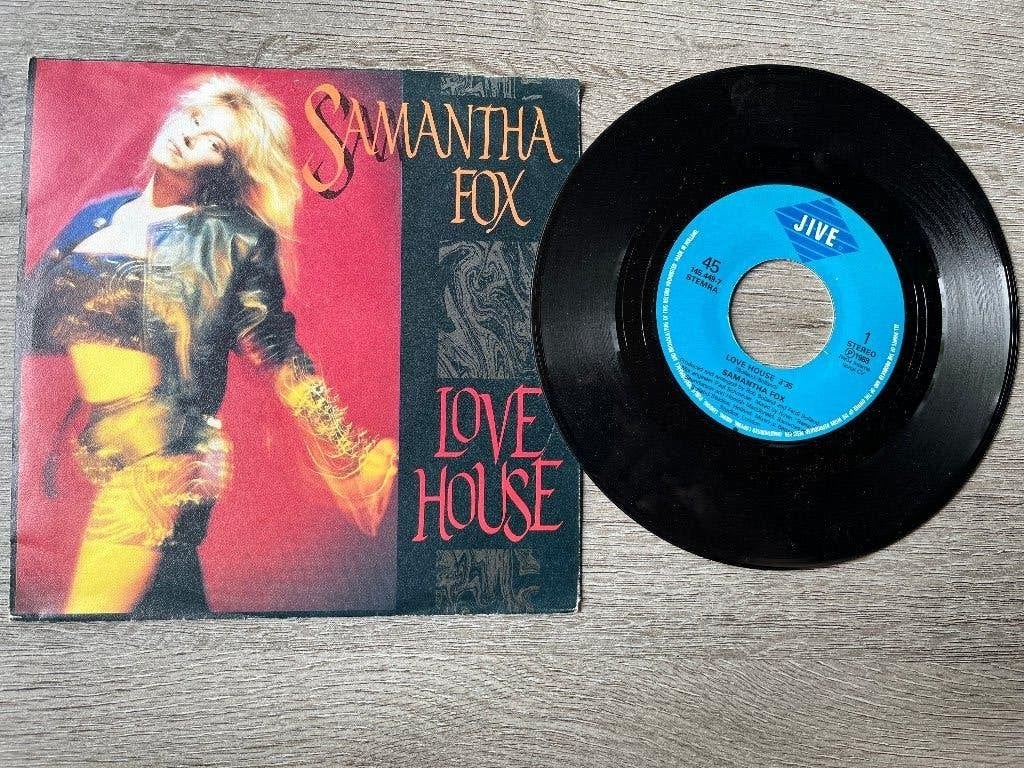 LP Single Love house Samantha Fox, Gebruikt, Overige formaten, Ophalen of Verzenden, Pop