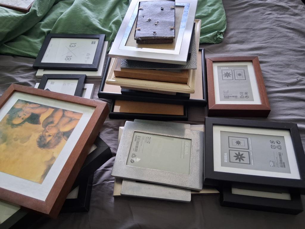 Grote partij gebruikte fotolijstjes (Ikea, Xenos), Huis en Inrichting, Woonaccessoires | Lijsten, Ophalen of Verzenden, Gebruikt