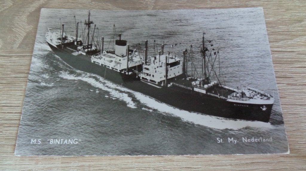 m.s. Bintang, Verzamelen, Verzenden, Gebruikt, Motorboot, Kaart, Foto of Prent