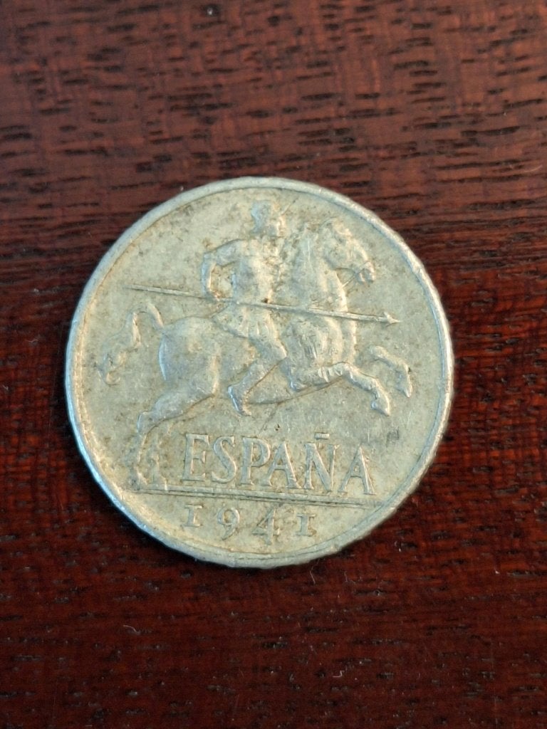 munt Spanje 10 centimos 1941, Ophalen of Verzenden, Overige landen, Losse munt