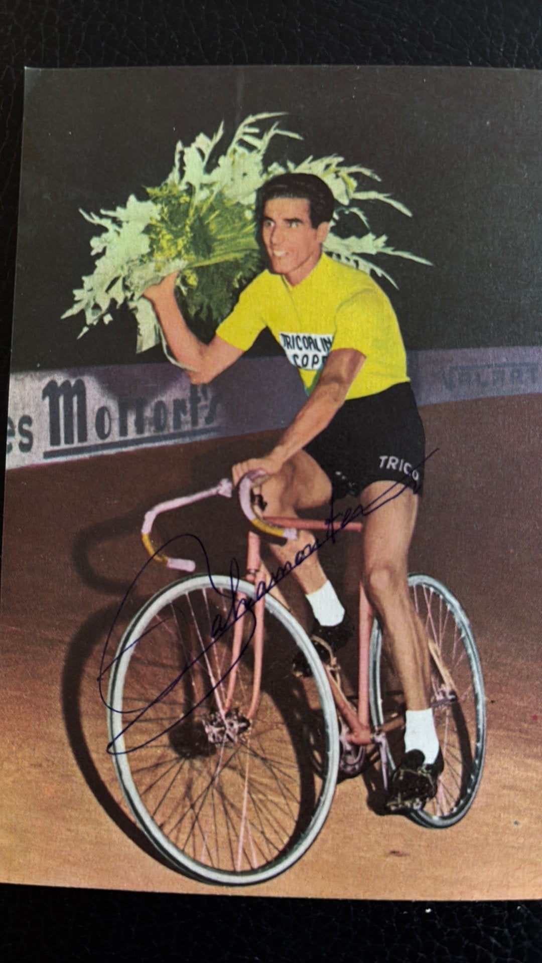 Wielrennen Tour de France FREDERICO BAHAMONTES handtekening, Verzenden, Zo goed als nieuw, Overige sporten, Spelerskaart