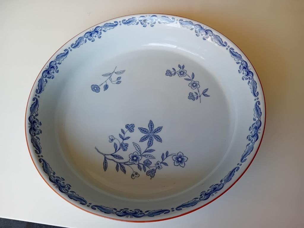 1 ronde porseleinen ovenschaal 28 cm Rorstrand Ostindia, Ophalen of Verzenden, Overige stijlen, Porselein, Schaal of Schalen