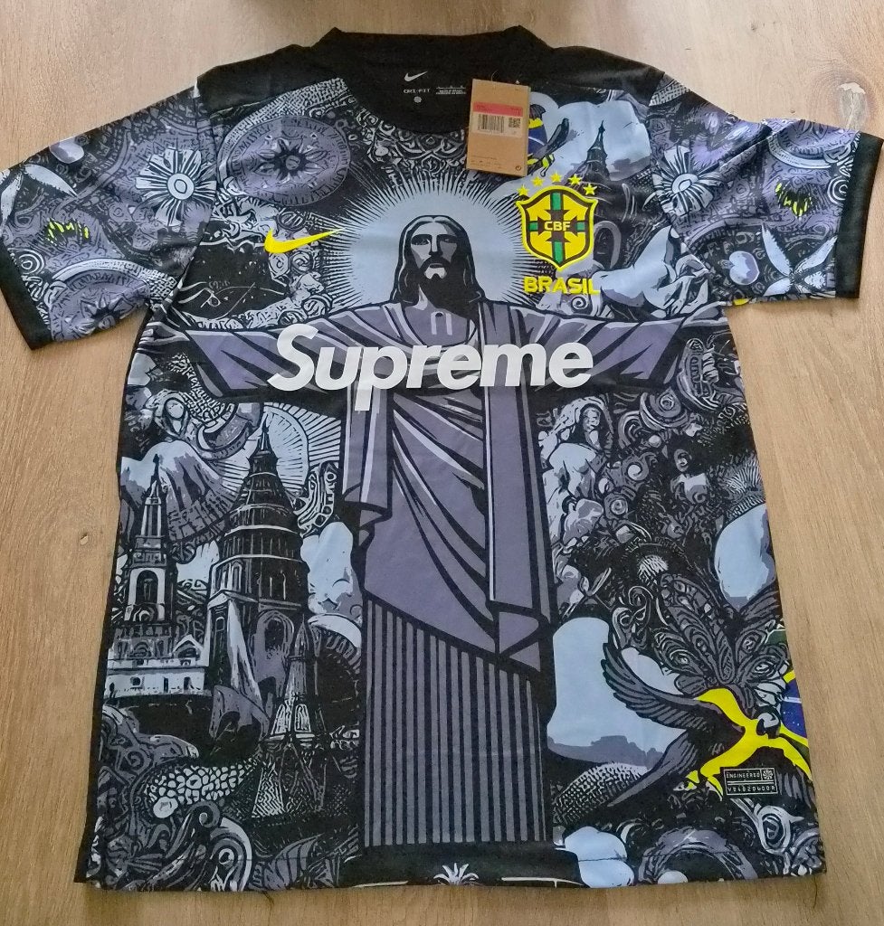Brazilië voetbalshirt unieke sponsor, Maat L, Ophalen of Verzenden, Nieuw, Shirt