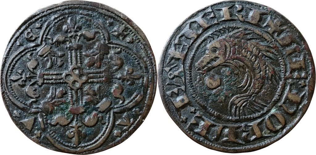 Rekenpenning 14e-15e eeuw, Frankrijk, Dauphiné, Verzenden, Frankrijk, Losse munt