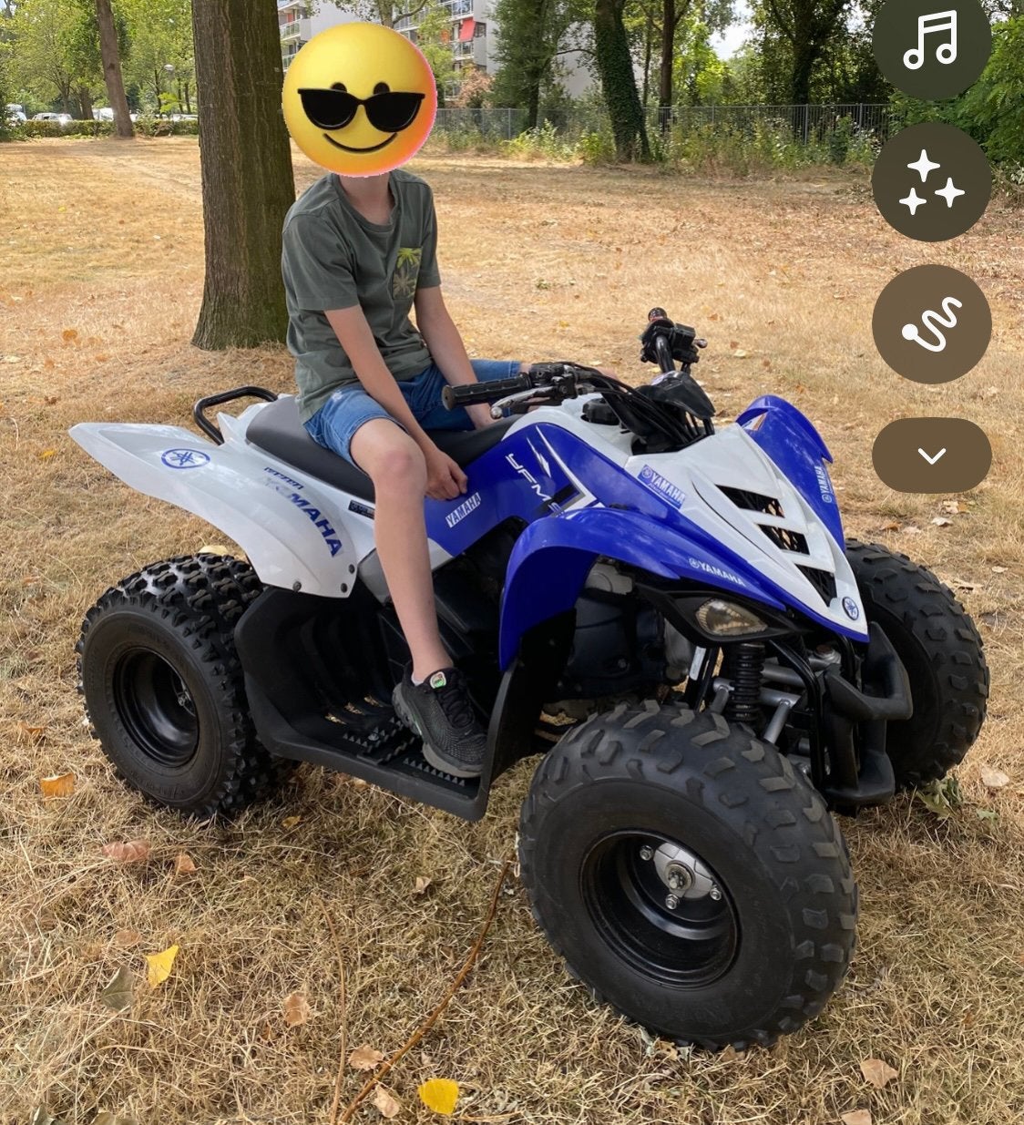 Quad Yamaha yfm 90 Raptor, Ophalen, Gebruikt, 90 cc, Overige typen