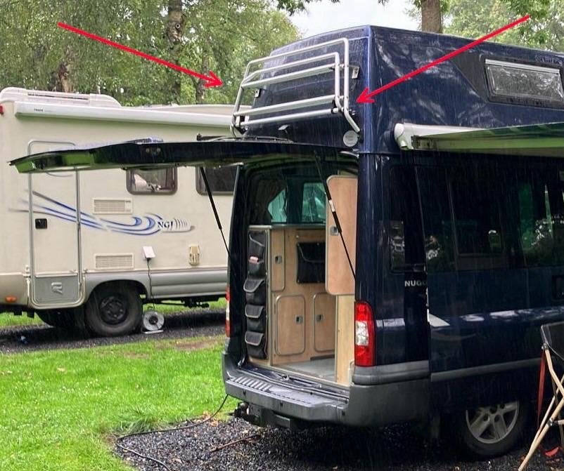 Westfalia fietsendrager voor camper of buscamper, Caravans en Kamperen, Ophalen, Gebruikt