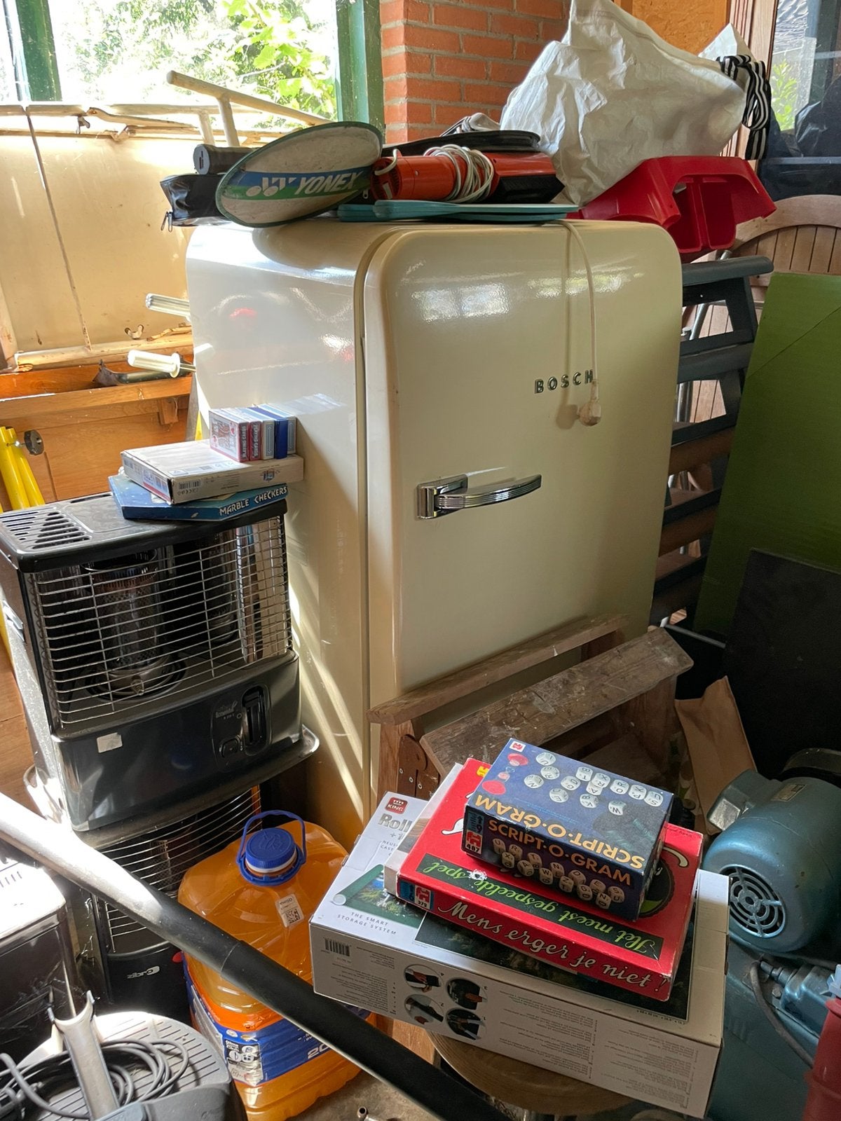 Bosch vintagelook koelkast, Ophalen, Gebruikt