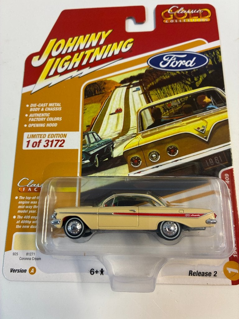 88289 Chevrolet Impala SS 409 - 1961 - Johnny Lightning 1:64, Hobby en Vrije tijd, Auto, Nieuw, Ophalen of Verzenden, Oskar-Jäger-Strasse 173_K4, 50825 Köln, Germany