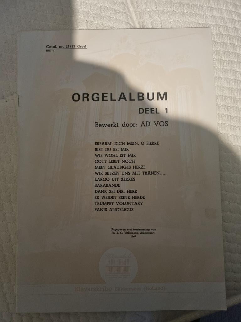Klavarskribo 4x Orgel album 1,2,3,4 bewerkingen van Ad Vos., Orgel, Gebruikt, Klassiek, Ophalen of Verzenden