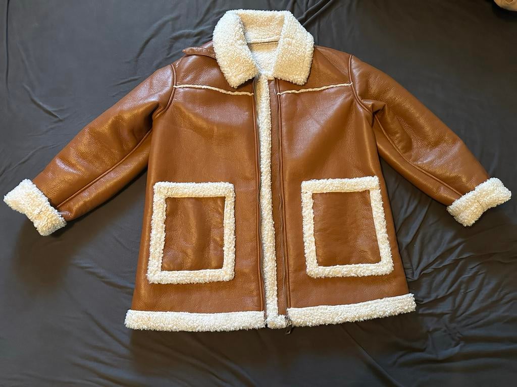 Mooie damesjas wollen binnenkant, Kleding | Dames, Jassen | Winter, Ophalen of Verzenden, Zo goed als nieuw, Maat 42/44 (L), Bruin