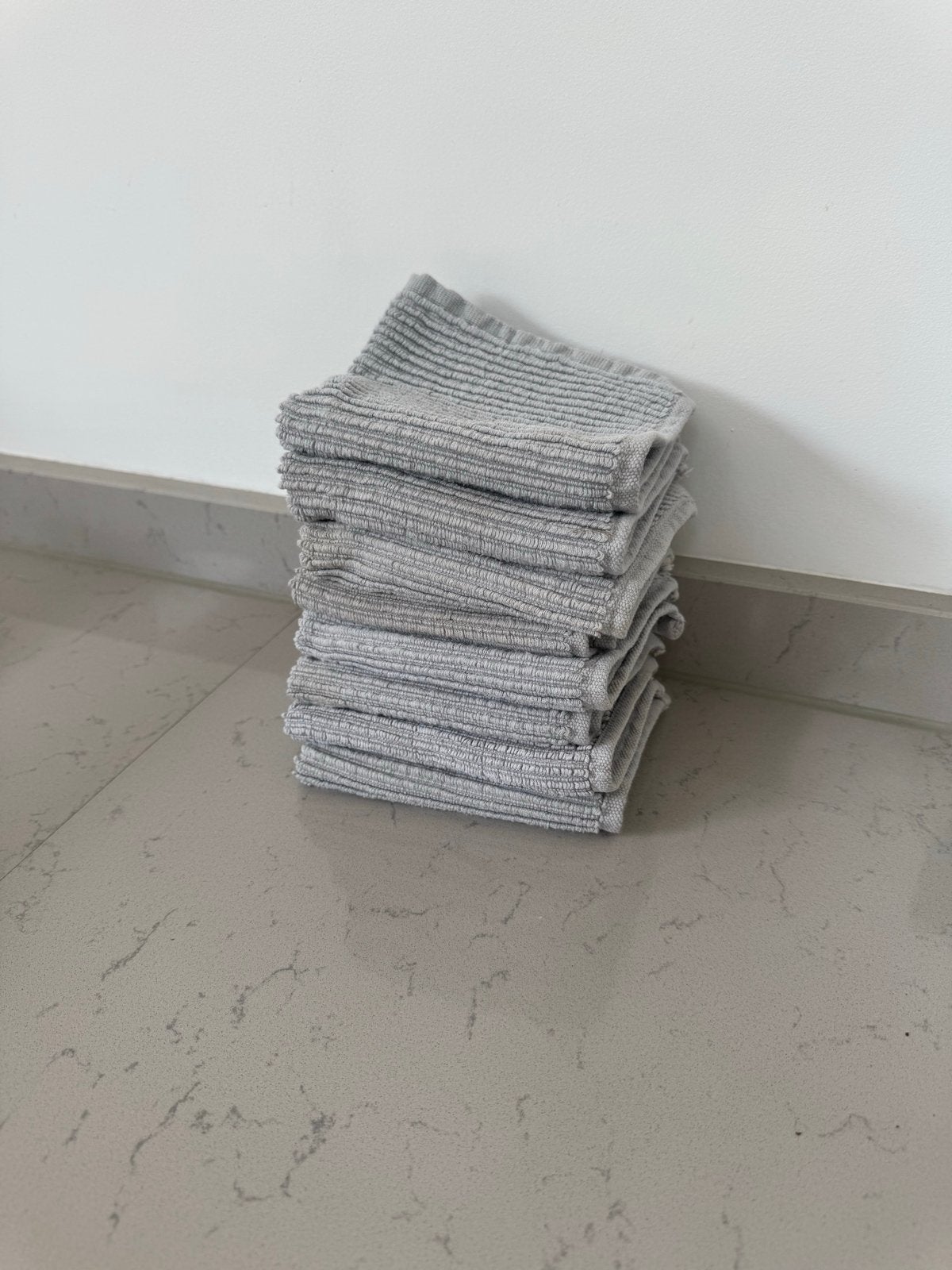 Set van 8 DDDDD vaatdoekjes - Grijs, Ophalen, Natuurlijk materiaal, Grijs, Overige merken