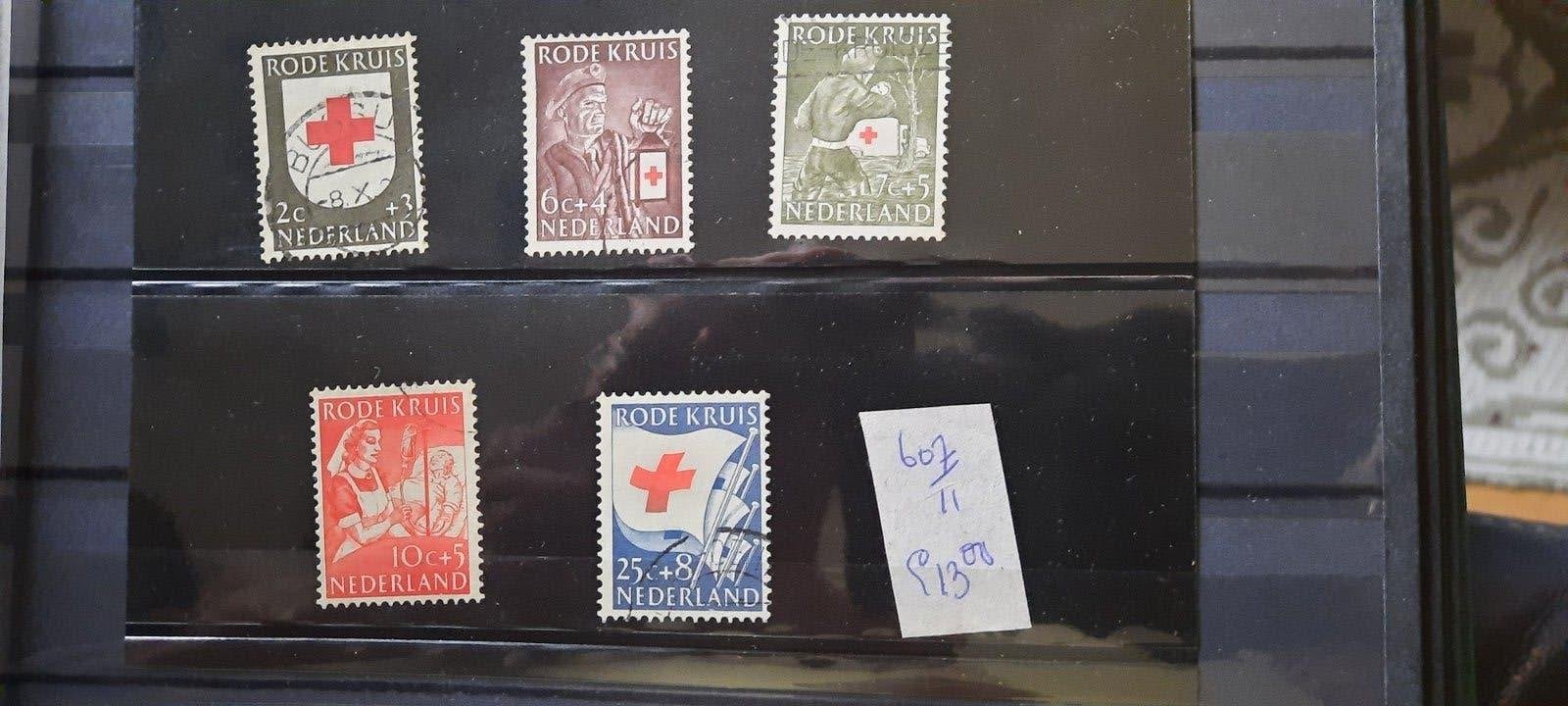 Nederland Rode Kruis postzegels (NVPH 607/621), Ophalen of Verzenden
