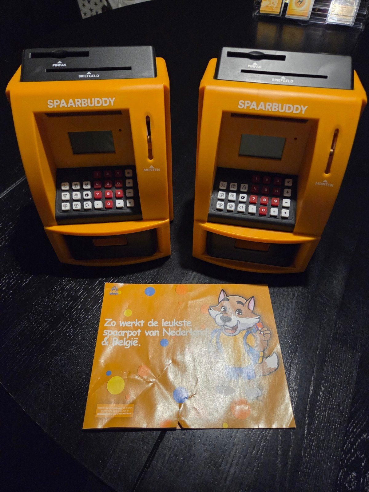 2x Spaarbuddy digitale spaarpot met eigen pinpas, Ophalen of Verzenden, Zo goed als nieuw, Kunststof, Overige thema's