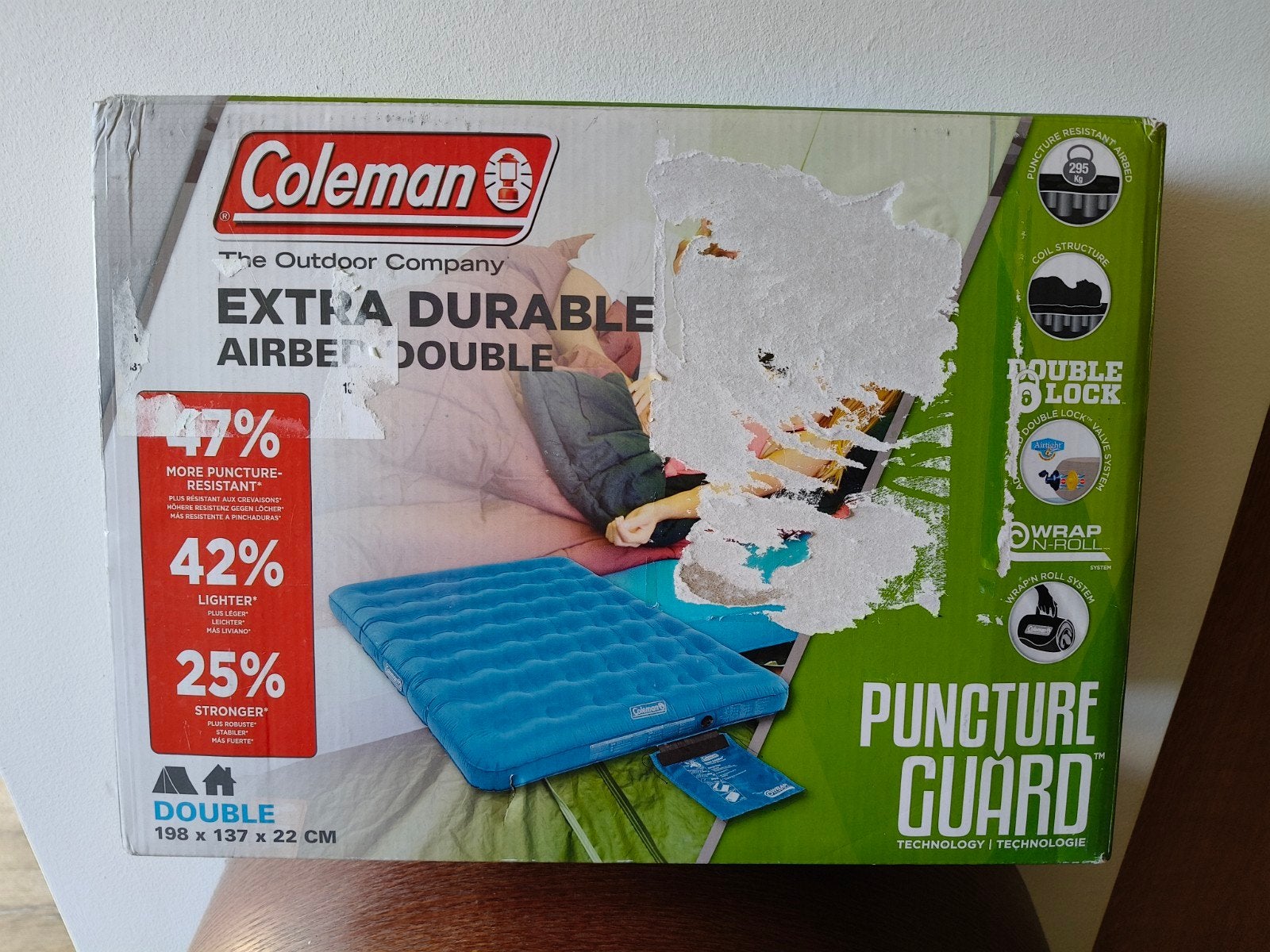 Nieuw! Coleman Extra Durable Airbed Double, Caravans en Kamperen, Luchtbedden, Ophalen, Nieuw, 2-persoons