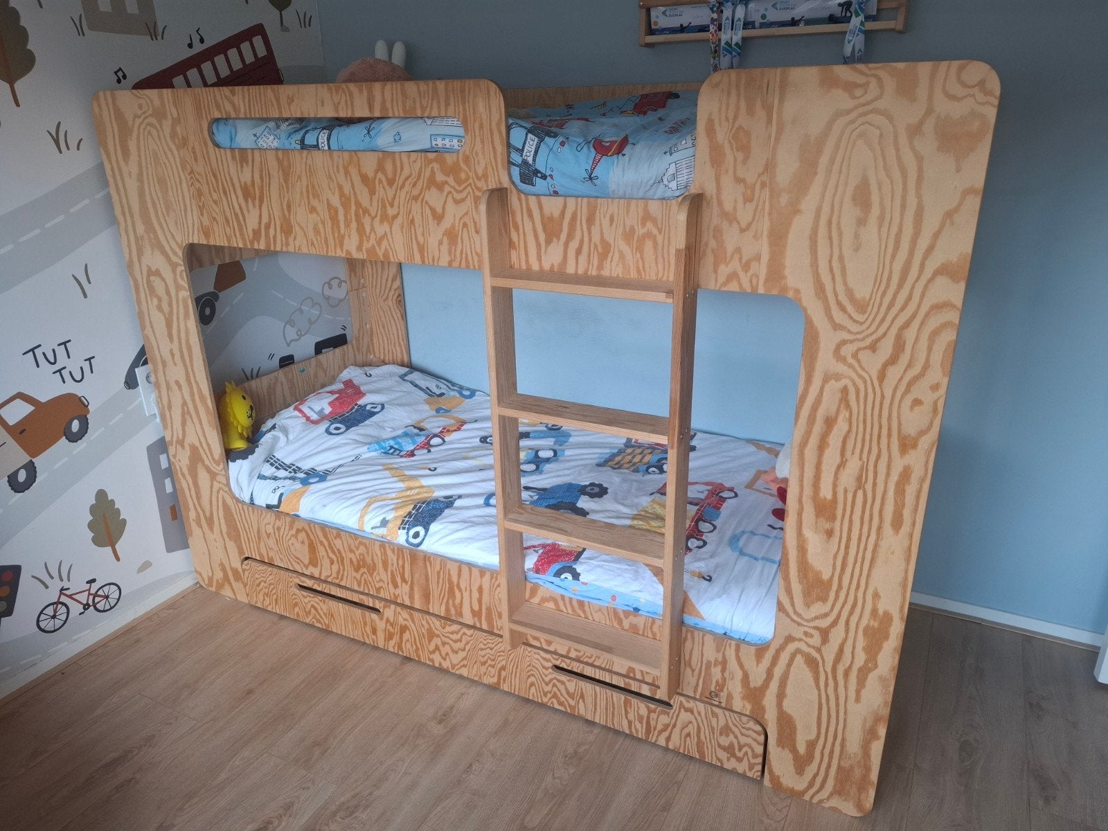 Petit Puk Mirabelle stapelbed 90x200 met trap rechts, Ophalen