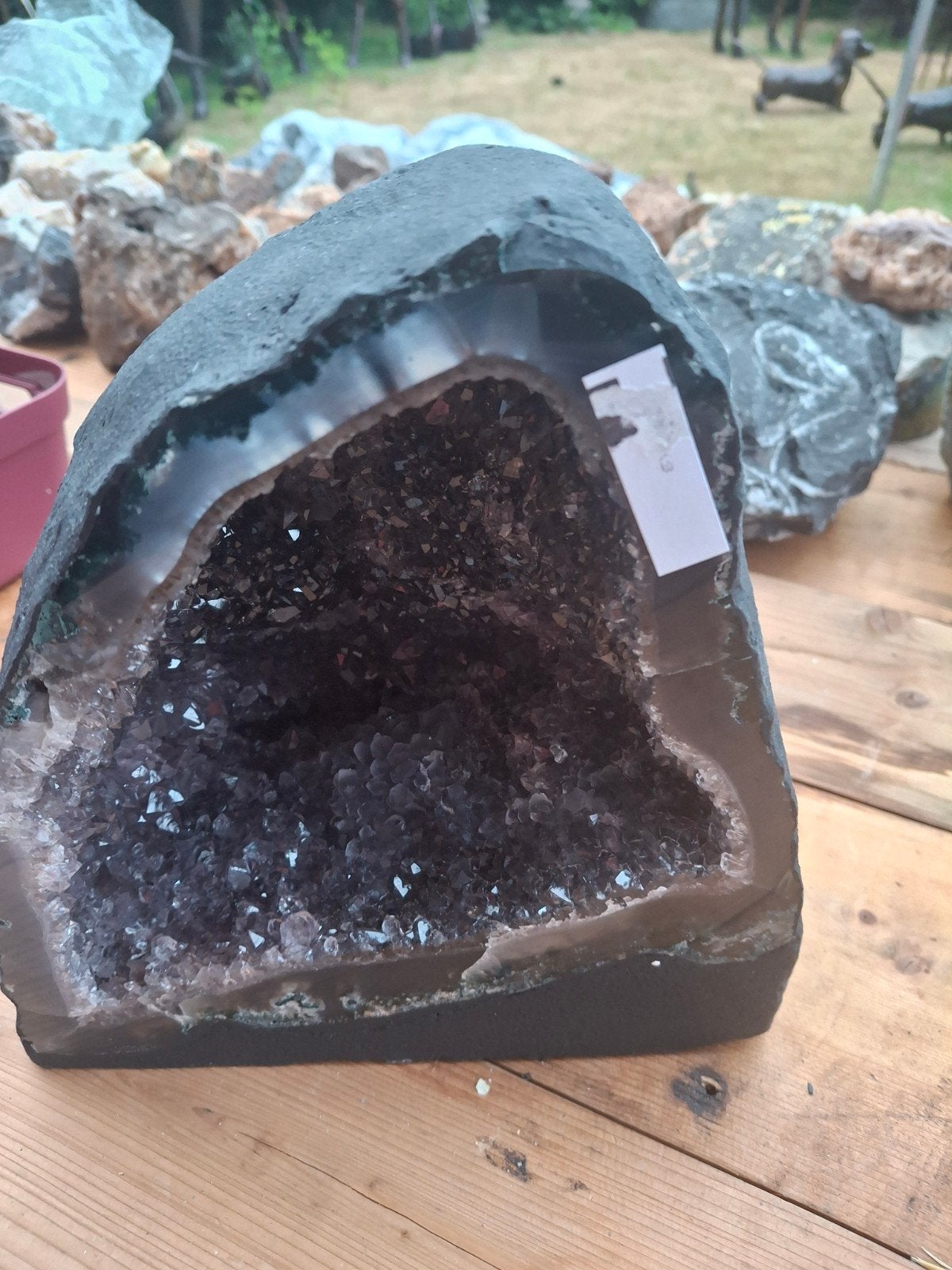 Prachtige Amethist Geode - Uniek Mineraal Stuk, Ophalen of Verzenden