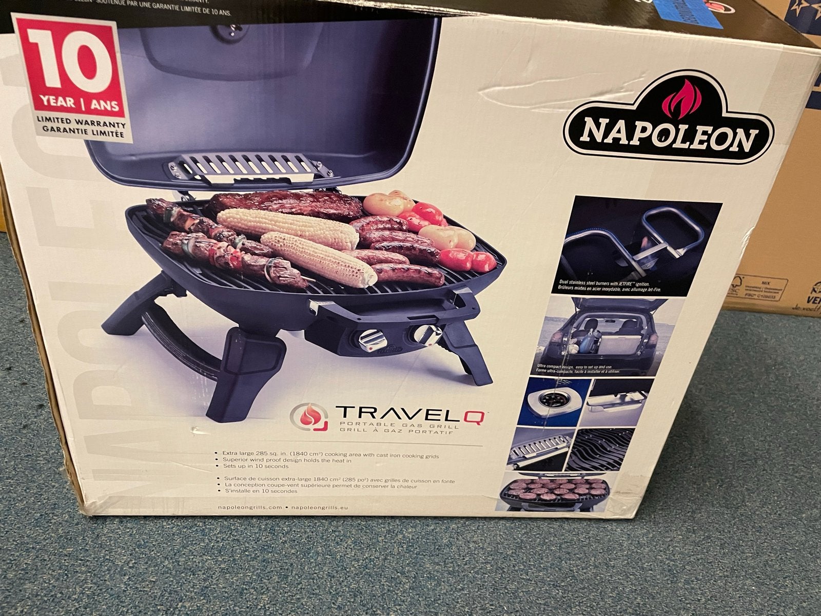 Napoleon TravelQ TQ285-BL-DE Draagbare Gasbarbecue, Tuin en Terras, Gasbarbecues, Ophalen, Nieuw