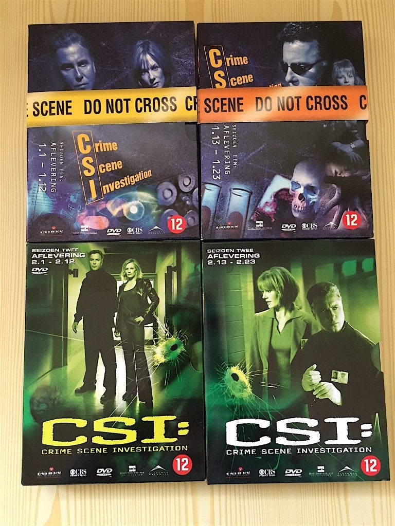DVD box CSI (Las Vegas) Seizoen 1, 2, 3, 4, 5 digi slipcase, Ophalen, Engels, Nederlands, Digipak