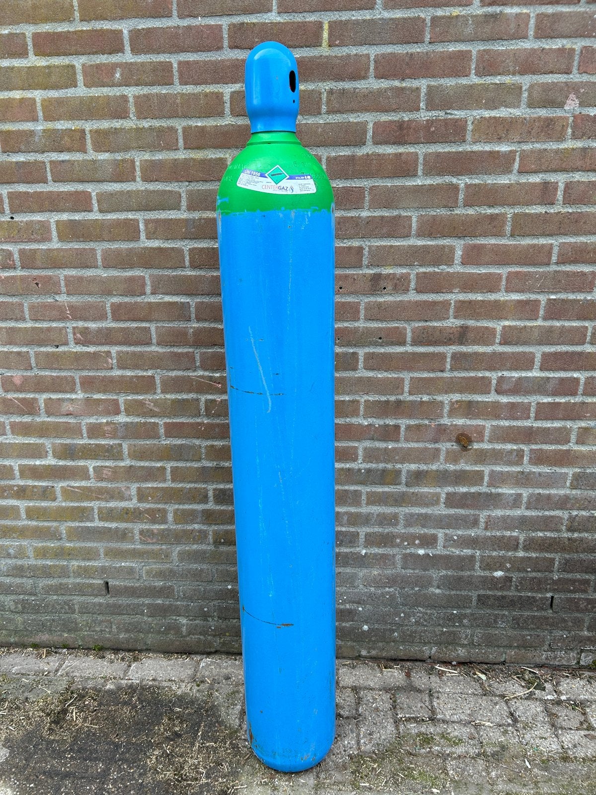 Argon 98% CO2 2% RVS menggas Mig nieuwe fles met keuring, Ophalen of Verzenden