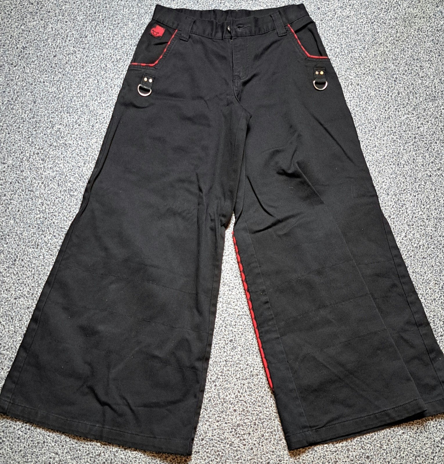 Stuka broek maat S, zwart met rode details, Zwart, Ophalen of Verzenden, Stuka, Maat 36 (S)
