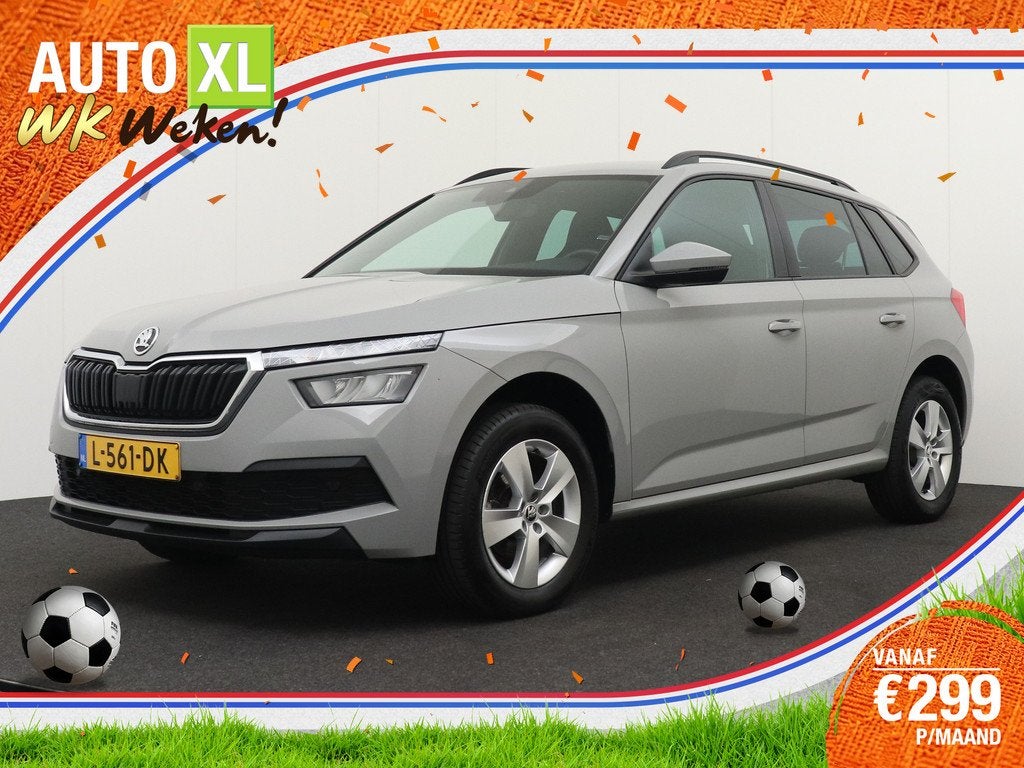 Skoda Kamiq 1.5 TSI 150 PK Aut. Sport Trekhaak RS-Sportstoel, Auto's, Skoda, Stof, 4 cilinders, 150 pk, Origineel Nederlands