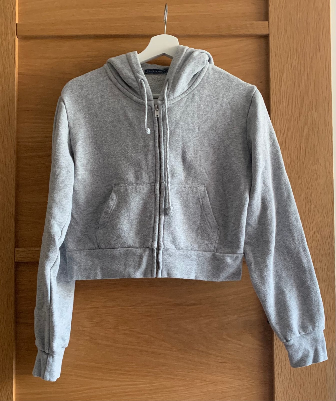 Brandy Melville grijs vestje cropped XS/S, Ophalen of Verzenden, Zo goed als nieuw, Maat 34 (XS) of kleiner, Grijs