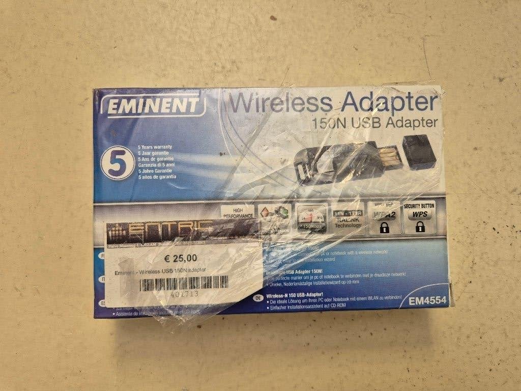 Eminent Wireless adapter 150N USB EM4554, Ophalen of Verzenden, Nieuw, Eminent