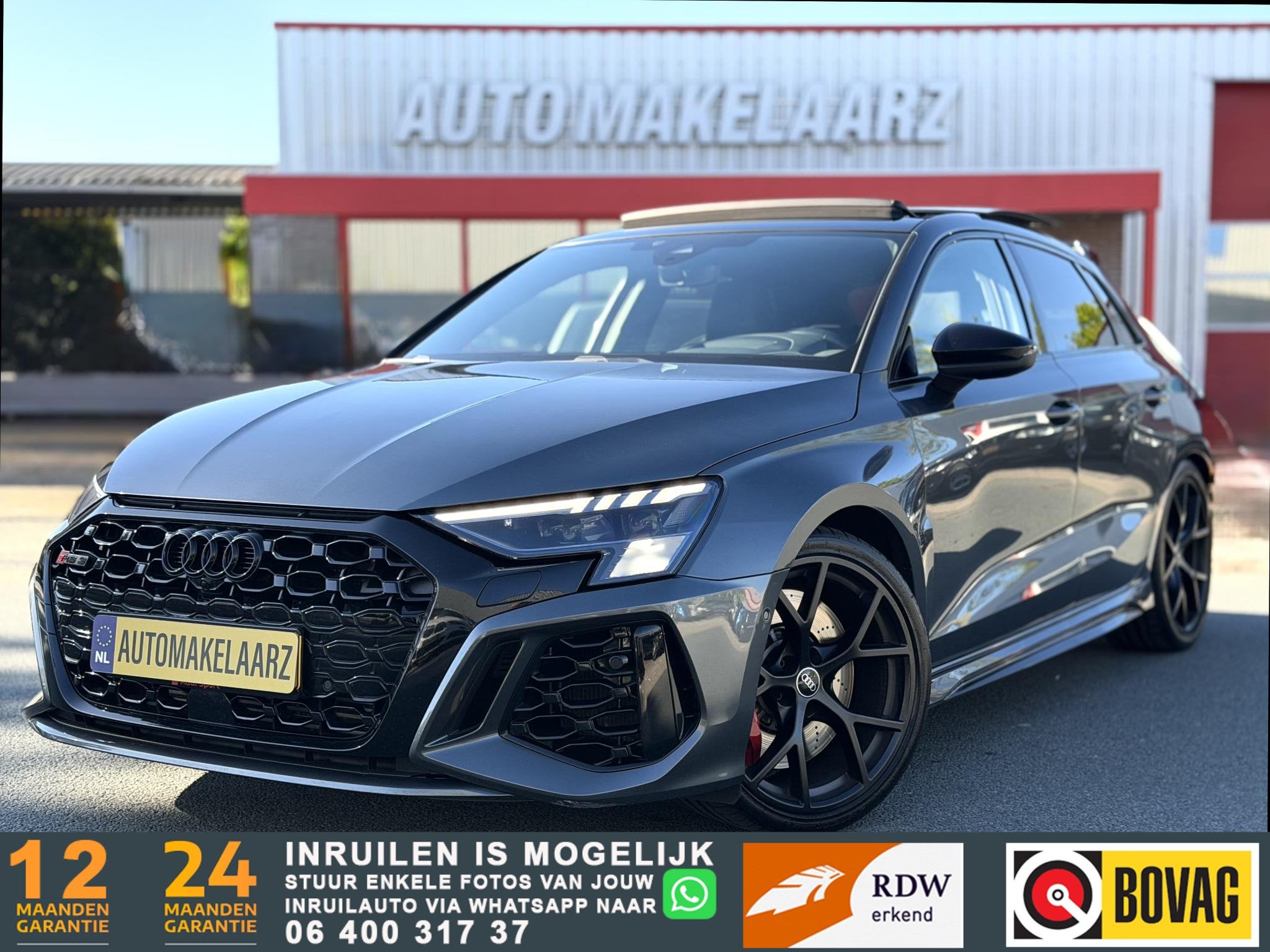 Audi A3 Sportback 2.5 TFSI RS 3 quattro DYNAMIC CARBON PANO, Automaat, Gebruikt, RS3, 1545 kg