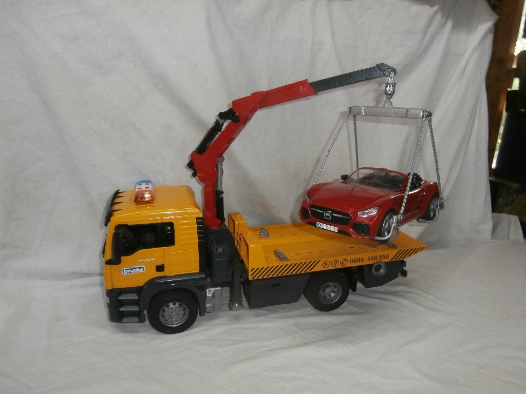 Bruder auto transsport, Ophalen, Zo goed als nieuw