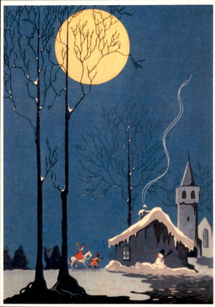 Sinterklaas, zie de maan schijnt...., Ophalen of Verzenden, 1980 tot heden, Ongelopen, Overige thema's