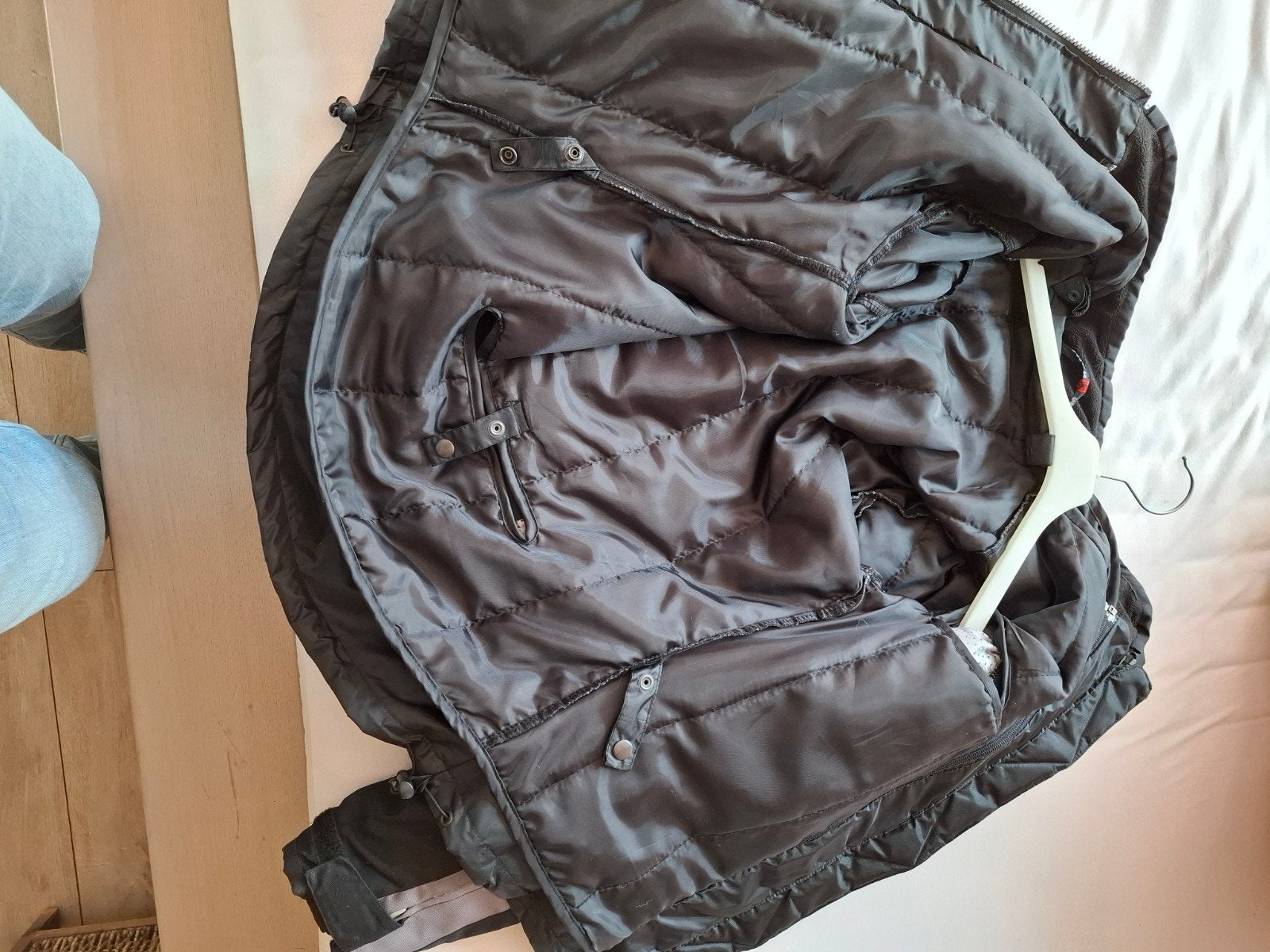 Motorjassen: Winterjas (zwart) & Doorwaaijas (lichtblauw ), Ophalen of Verzenden, Tweedehands, Jas | textiel, Bering