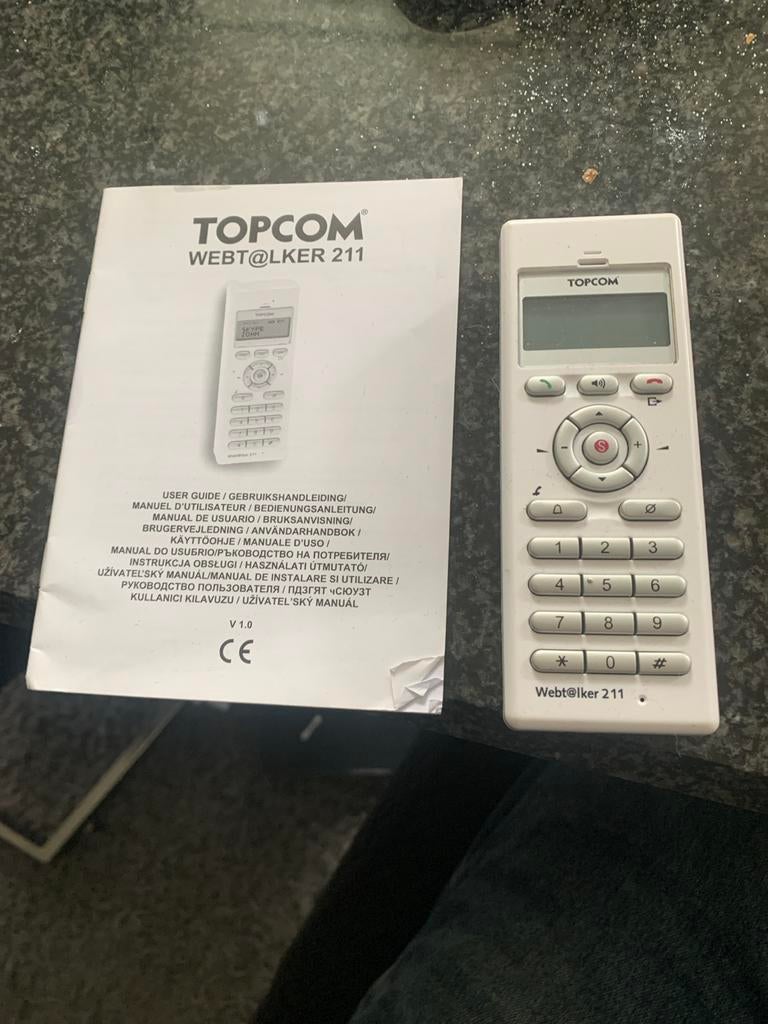 Topcom Webt@lker 211 vaste telefoon, Ophalen, Gebruikt, 1 handset