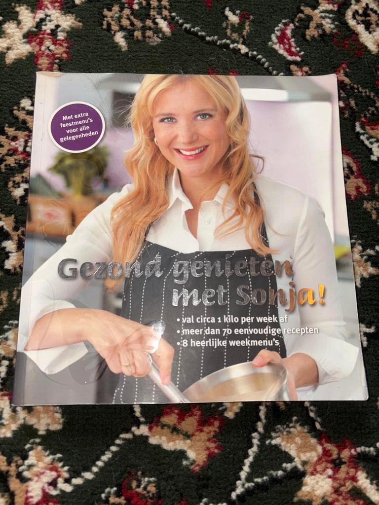 Gezond genieten met Sonja Bakker kookboek, Hoofdgerechten, Ophalen of Verzenden, Zo goed als nieuw, Gezond koken