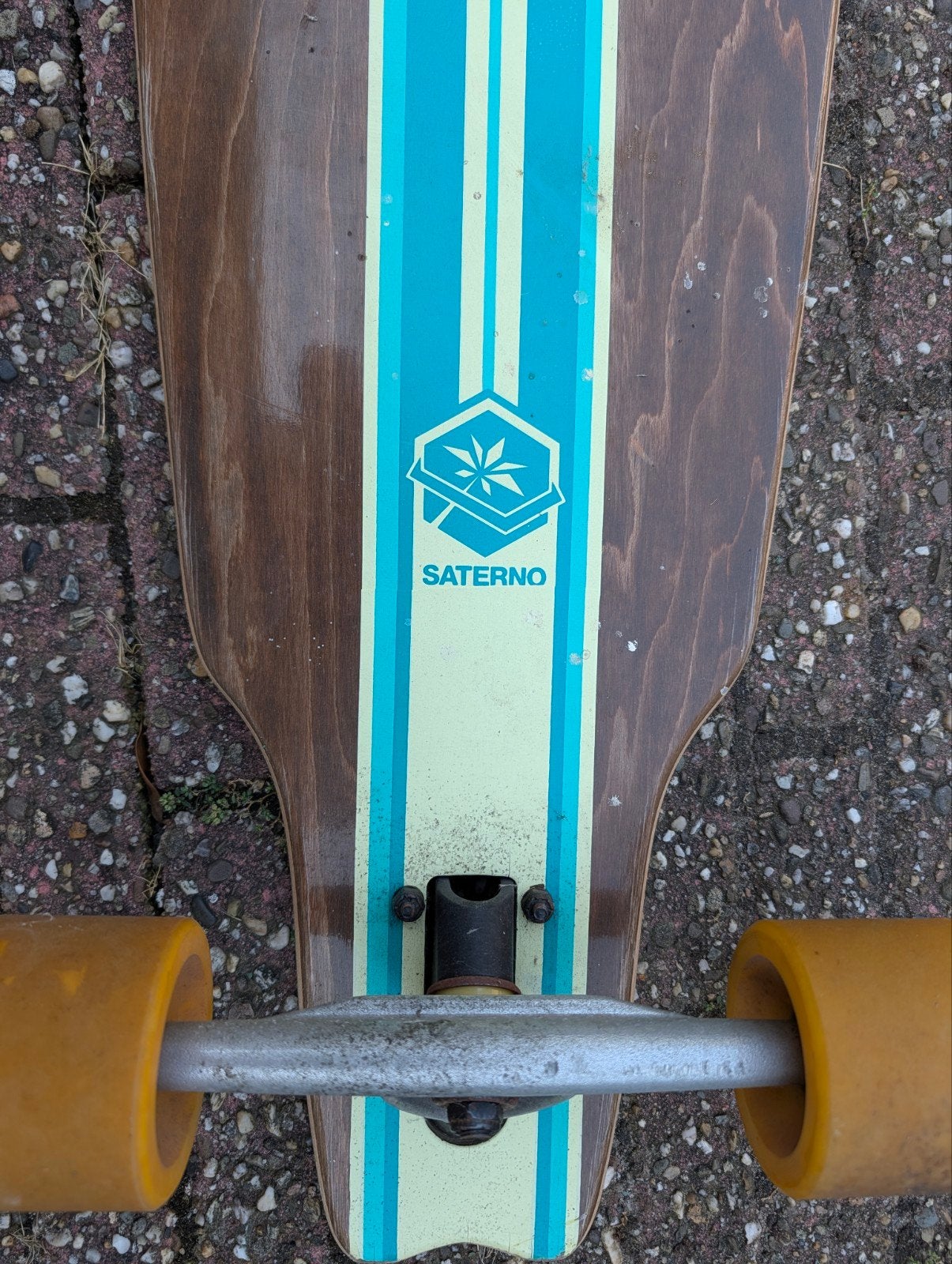 Longboard Saterno 98cm - Perfect voor cruisen!, Ophalen, Gebruikt, Overige typen, Longboard